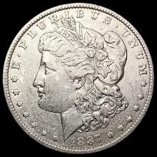 1887 O Morgan Silver Dollar NEARLY UNCIRCULATED