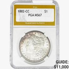 1882-CC Morgan Silver Dollar PGA MS67