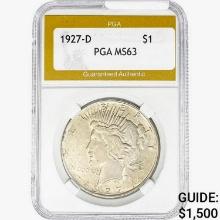 1927-D Silver Peace Dollar PGA MS63