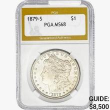 1879-S Morgan Silver Dollar PGA MS68