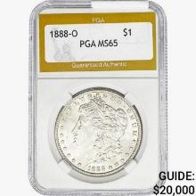 1880-O Morgan Silver Dollar PGA MS65