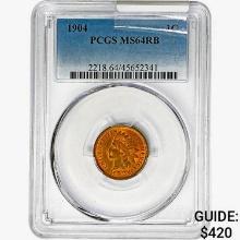 1904 Indian Head Cent PCGS MS64 RB