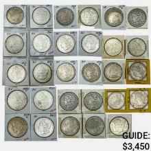 1879-1926 Large Morgan and Peace Dollar Collection [41 Coins]