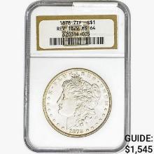 1878 REV 79 Morgan Silver Dollar NGC MS64