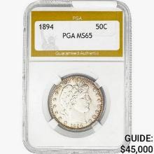 1894 Barber Half Dollar PGA MS65