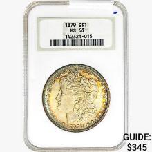 1879 Morgan Silver Dollar NGC MS63