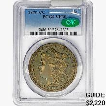 1879-CC CAC Morgan Silver Dollar PCGS VF30