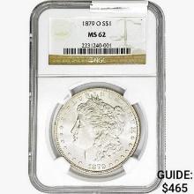 1879-O Morgan Silver Dollar NGC MS62