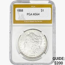 1888 Morgan Silver Dollar PGA MS64