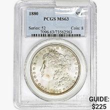 1880 Morgan Silver Dollar PCGS MS63