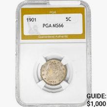 1901 Liberty Victory Nickel PGA MS66