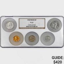 1958 US Proof Set [5 Coins] NGC PF67