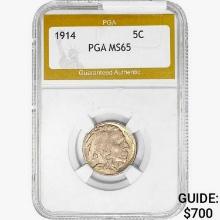 1914 Buffalo Nickel PGA MS65