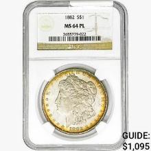 1882 Morgan Silver Dollar NGC MS64 PL