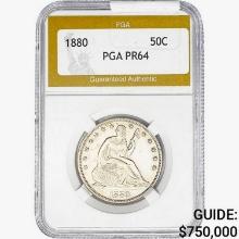 1800 Seated Liberty Half Dollar PGA PR64