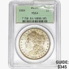 1884 Morgan Silver Dollar PCGS MS64