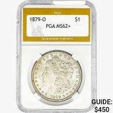 1879-O Morgan Silver Dollar PGA MS62+