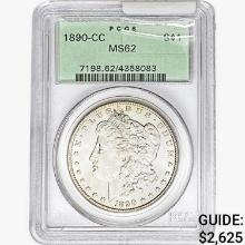 1890-CC Morgan Silver Dollar PCGS MS62