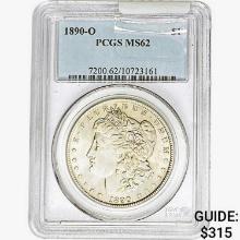 1890-O Morgan Silver Dollar PCGS MS62