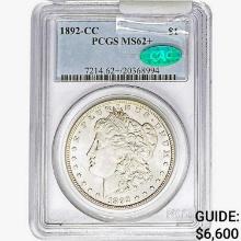 1892-CC CAC Morgan Silver Dollar PCGS MS62+