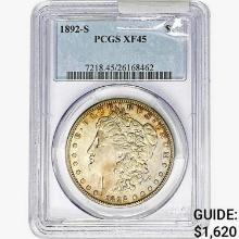 1892-S Morgan Silver Dollar PCGS XF45