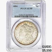 1894 Morgan Silver Dollar PCGS AU55