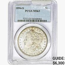 1894-S Morgan Silver Dollar PCGS MS63