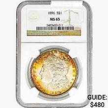 1896 Morgan Silver Dollar NGC MS65