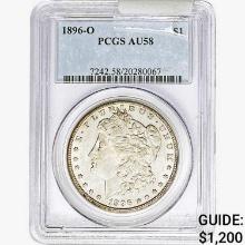 1896-O Morgan Silver Dollar PCGS AU58