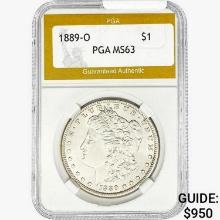 1889-O Morgan Silver Dollar PGA MS63