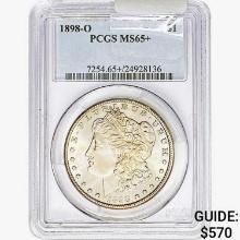 1898-O Morgan Silver Dollar PCGS MS65+