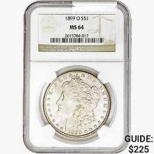 1899-O Morgan Silver Dollar NGC MS64