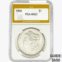 1904 Morgan Silver Dollar PGA MS63