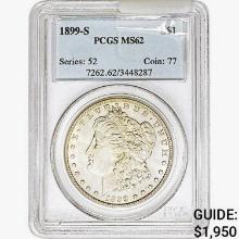 1899-S Morgan Silver Dollar PCGS MS62