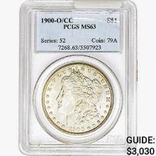 1900-O/CC Morgan Silver Dollar PCGS MS63