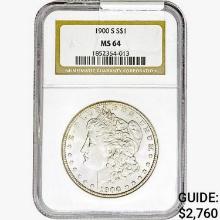 1900-S Morgan Silver Dollar NGC MS64