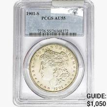 1901-S Morgan Silver Dollar PCGS AU55