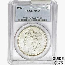 1902 Morgan Silver Dollar PCGS MS64