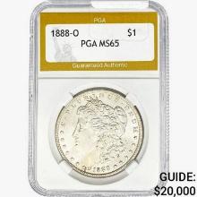 1880-O Morgan Silver Dollar PGA MS65