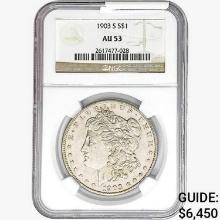 1903-S Morgan Silver Dollar NGC AU53