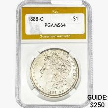 1888-O Morgan Silver Dollar PGA MS64