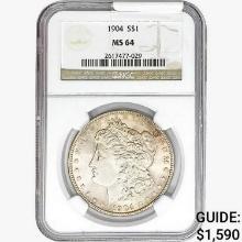 1904 Morgan Silver Dollar NGC MS64