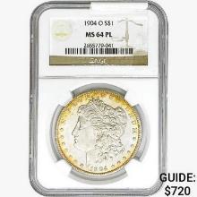 1904-O Morgan Silver Dollar NGC MS64 PL