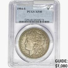 1904-S Morgan Silver Dollar PCGS XF40