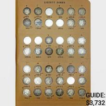 1887-1916 Barber Dime Collection [77 Coins]