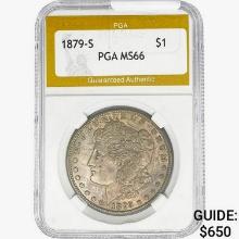 1879-S Morgan Silver Dollar PGA MS66