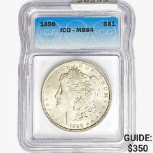 1890 Morgan Silver Dollar ICG MS64