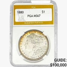 1880 Morgan Silver Dollar PGA MS67