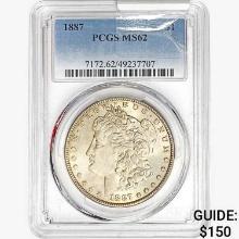 1887 Morgan Silver Dollar PCGS MS62