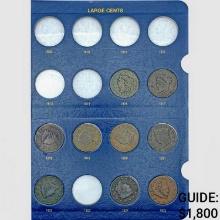 1816-1856 US Large Cent Collection [40 Coins]